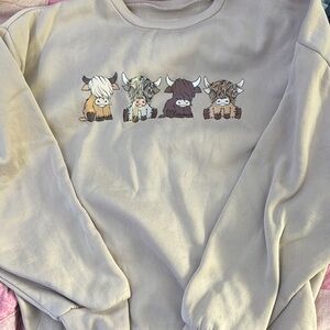 Cute Highland Cow Sweatshirt